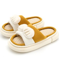 兔腳兒童坐墊室內地板隔音拖鞋