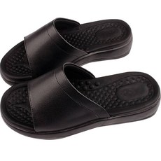 레트로무드 남성용 발편한 더블쿠션 사무실 슬리퍼 D-305