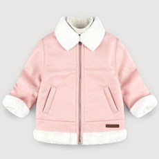 JELISPOON 童款時尚毛絨麂皮外套