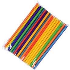 木質硬棒圓形 150mm, 05色, 50個