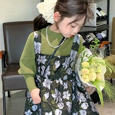 女童泡泡袖內搭上衣 CCV57GTS387