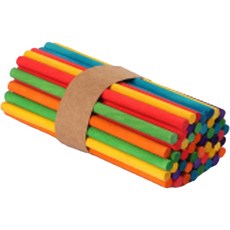 各式硬質圓棒 100mm, 50個, 07 彩色