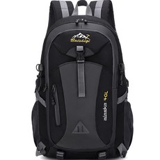 登山中型包 40L, 黑色的