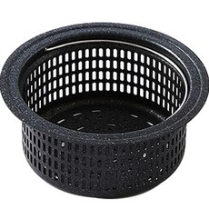 HANSSEM 廚房水槽排水孔不鏽鋼塗層過濾器 L號, 黑色, 1個