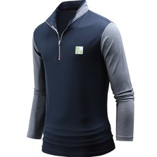 DAKUANG 男士 Returns 長袖彈性高爾夫翻領T恤 E07P7_ql4204