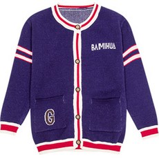 아동용 타이거 배색 니트 가디건 CCV57GNT401