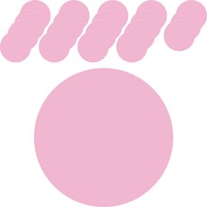 圓形5彩紙片 粉紅色 36 cm, 1色, 20張