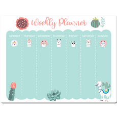 Hey Joy 設計款行事曆 冰箱磁鐵板 每週羊駝月曆備忘錄, 磁鐵