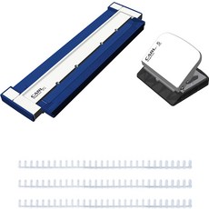 CARL 打孔式30孔打孔機 GP-20 A5 + 10mm WH活頁環套組, 1個, 藍色