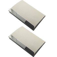 민코 패션 명함 케이스 2p M748, 화이트, 1단