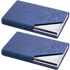 민코 명함 케이스 2p M708, 블루, 1단
