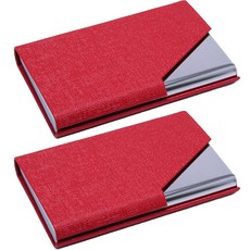 민코 명함 케이스 2p M709, 레드, 1단