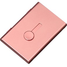민코 자동 명함 케이스 M804, 로즈골드, 1단