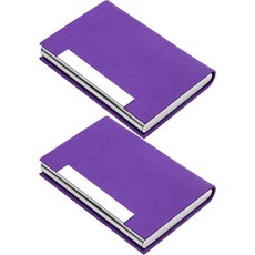 민코 마그네틱 명함 케이스 2p M723, 퍼플, 1단