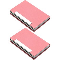 민코 마그네틱 명함 케이스 2p M729, 핑크, 1단
