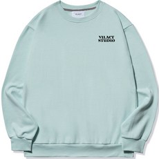 VILACT 男款大尺碼弧形小標誌大學T恤