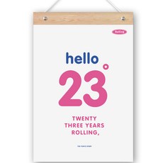 FUNYZ 可撕式掛曆, 混合顏色, 1個