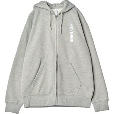 男款 OCTOBER 印花刷毛連帽拉鍊外套