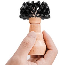 KALDIN 58mm咖啡沖煮把手圓形清潔刷 M號, 1個, 棕色的