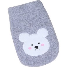 DING DONG PET 寵物用可愛毛絨衣服, 灰色