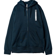 男款 NOVEMBER 印花刷毛連帽拉鍊外套