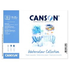 CANSON 水彩畫集 CA-WATER/1 12 張, 1個