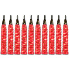 VOLAR 獨特緩衝握把布 10入, 紅色, 10個