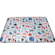 야외 나들이 피크닉 매트, 블루홍학