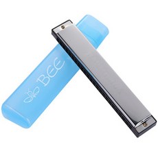 Scell 24孔銀色口琴+琴盒套組, 單品, 銀