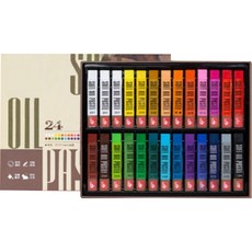 彩色油性粉彩 01 迷你經典款, 24色, 1個