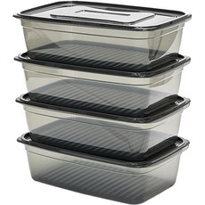 cimelax Langkip軟軟的冷凍室專用密封容器 5700ml, 4個, 1件