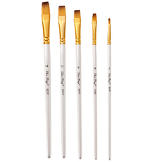 Dasababa Hoho 壓克力油畫平頭筆刷組, 5種, 1套