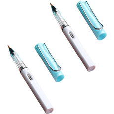 Dasababa 高級柔軟書法扇形筆 天藍色, 2個