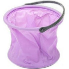 里拉美術繪畫折疊水桶 1, 紫色