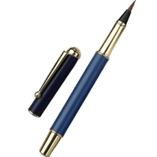 達薩巴巴 高級軟毛扇形刷, 深藍色, 1個