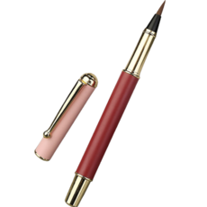 達薩巴巴 高級軟毛扇形刷, 緋紅色, 1個