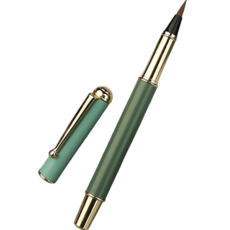 達薩巴巴 高級軟毛扇形刷, 深綠色, 1個