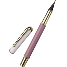 達薩巴巴 高級軟毛扇形刷, 粉紫色, 1個