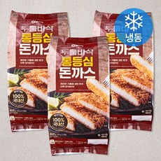 오프라이스 두툼바삭 통등심 돈까스 (냉동), 450g, 3개