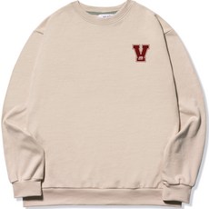 빌락트 남성용 빅사이즈 V사인 로고 맨투맨 티셔츠