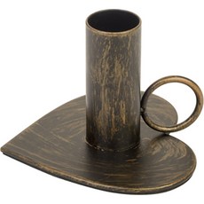 愛心托盤燭台, 青銅色