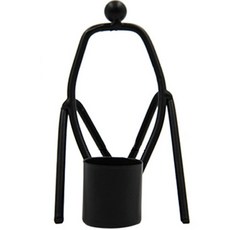 JCP 불멍 휴먼 캔들 홀더 C, 블랙