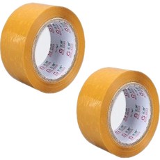 AtelRhyme 封箱膠帶 4.3cm, 2個, 黃色