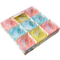 透明史萊姆 9入, 隨機發貨, 1套
