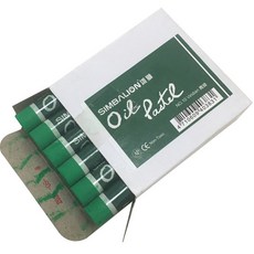 SIMBALION 雄獅 油性油畫棒固體藍綠色, 1 種顏色, 12個