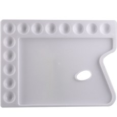 Bluestormer 油漆調色板方形白色 30 x 22 cm, 1個, 14格