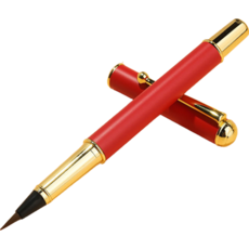 達薩巴巴 高級軟毛扇形刷, 紅色, 1個