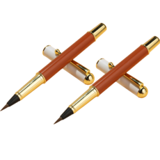 達薩巴巴 高級軟毛扇形刷, 棕色, 2個