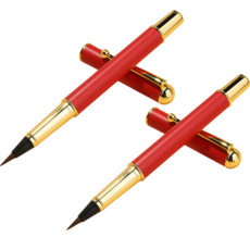 達薩巴巴 高級軟毛扇形刷, 紅色, 2個