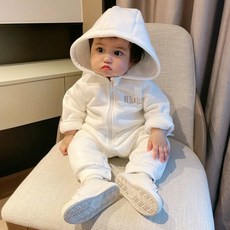 BEILAILE 엠케이 유아용 후드웨어베어 긴팔 우주복